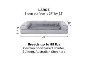 Furhaven Large Memory Foam Pet Bed