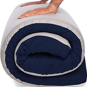Hazli Memory Foam Floor Mattress, Navy