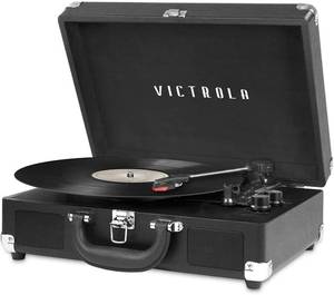 Victrola Vintage 3-Speed Bluetooth Portable Suitcase Record Player with Built-in Speakers&nbsp