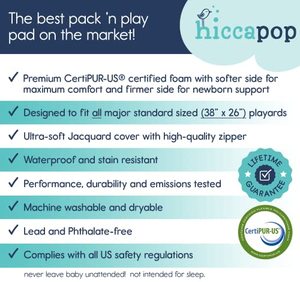 Hiccopop Firm Side Memory Foam Crib Mattress 0-9 Months