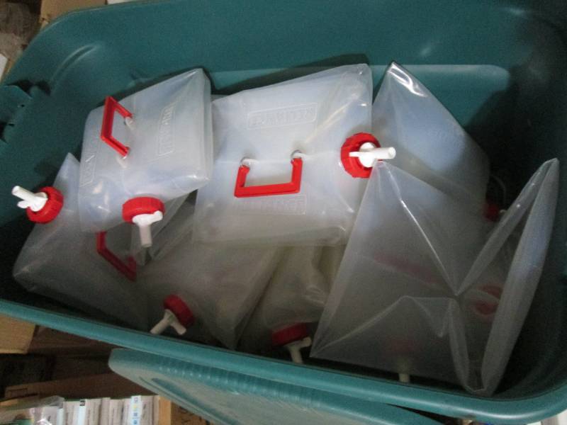 Large sterilite tote filled with Re...