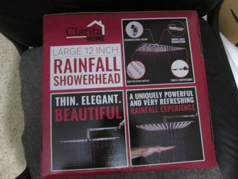 12 rainfall showerhead...