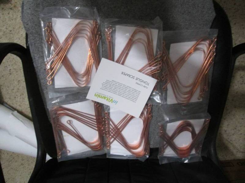 6 x 12 packs pure copper toung scra...