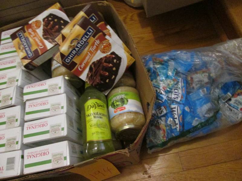 Box of assorted past date non peris...
