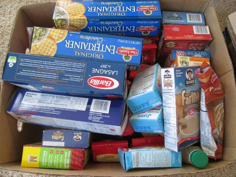 Box of non perishable food past its...