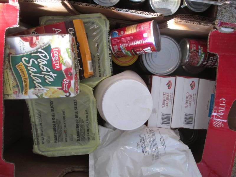Box of non perishable food past dat...