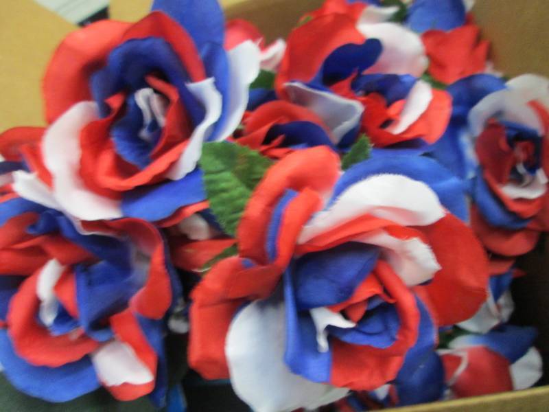 Box of Red, White & Blue Artificial...