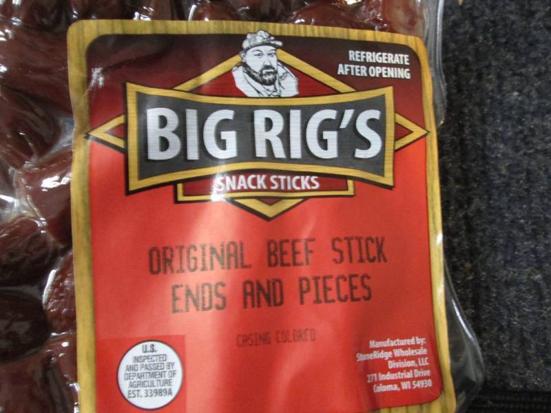 4 pks Big Rigs Original Beef Stick...