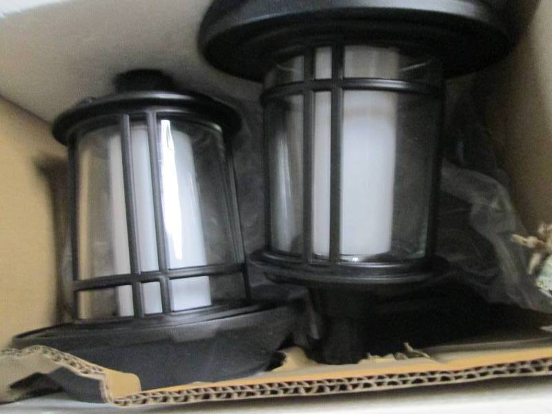 Hampton Bay Solar Black LED Outdoor...