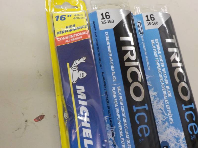 Michelin and Trico Ice 16 Wipers...