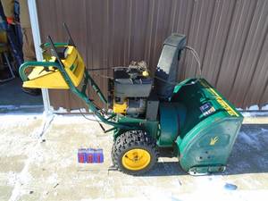 Yard Machine 12 hp 30 snow  blower. Lever steering. Good used condition. Tested & works. As shown.