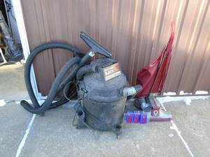 Craftsman shop vac with accessories & Kirby classic upright. Both tested & works. As shown.