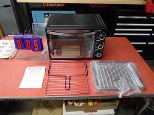 Chef Mark toaster oven. New in box with accessories. As shown.