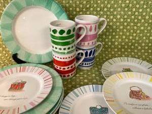 lot 161 image: Fun Partyware Combo Including KATE SPADE (E3)