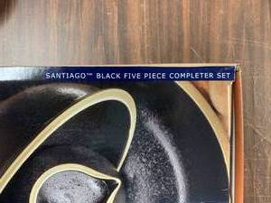 lot 198 image: New In Box DANSK Completer Sets, Exceptional Signed MCM Vase by Von Tury  (C3)