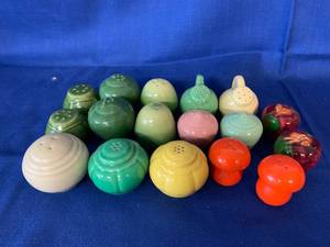 lot 200 image: Fiesta Ware Colors Salt and Pepper Shaker Collection