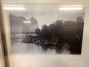 lot 225 image: Framed Art with Boats