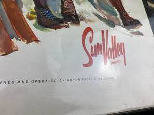 lot 59 image: Union Pacific Railroad Sun Valley Travel Poster (FG)