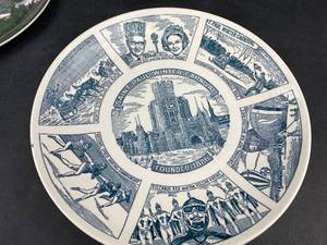 lot 113 image: Interesting Souvenir Plates including St. Paul Winter Carnival (H2)