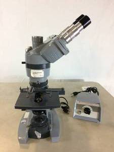 lot 13 image: WOW American Optical Spencer Professional Binocular Microscope Includes 3 Objectives w Illuminator Base & TRANSFORMER - Excellent Working Condition
