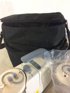 lot 17 image: WOW MSRP $2000 Medela Clario Portable&nbspElectric Mucus Suction Pump With New Canister & Carrying Bag - Great Working Condition MAde In Sweden