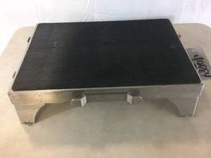 lot 21 image: Slip Resistant Stainless Steel Stepping Stool