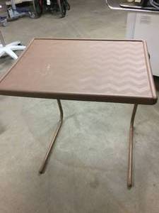 lot 54 image: Adjustable TV Dinner Over-BedSofa Tray Table - Collapsible