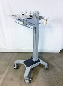 lot 64 image: WOW MSRP $1500 Ergotron Neo-Flex LAPTOP PLATFORM HEIGHT ADJUSTABLE SIT TO STAND WorkSpace Cart - GREAT CONDITION ELECTRONICS ETC NOT INCLUDED 