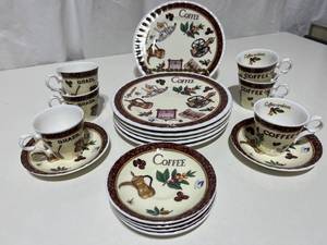 Roy Kirkham - Coffee set of 18 Dish Set