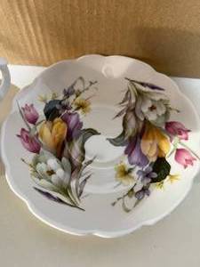 Royal Garden Set of 6 Tea Cups  Saucers