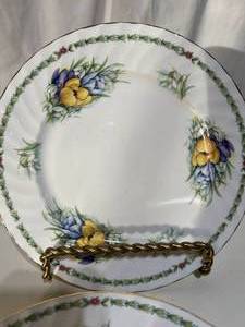 Royal Garden - Yellow blue purple Tulip Flower Design
