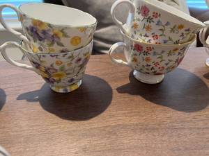 Lot #4 Tea Cups and Saucers