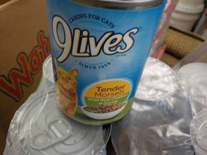 12 - 13 ozCan 9 Lives Cat Food...