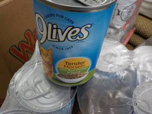 12 - 13 ozCan 9 Lives Cat Food...