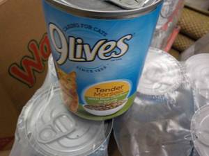 12 - 13 ozCan 9 Lives Cat Food...