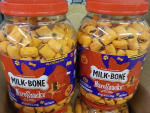2 - 40 oz Jugs Milk Bone Maro Snack...