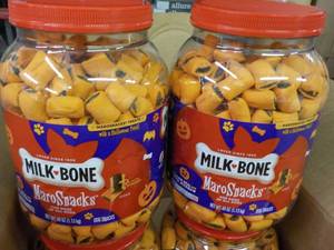 2 - 40 oz Jugs Milk Bone Maro Snack...