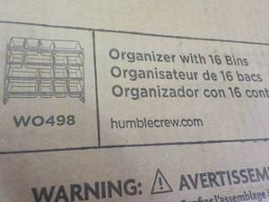 Organizer with 16 Bins...