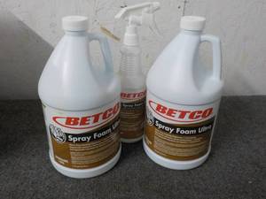 2 - 1 Gallon Jugs Betco Spray Foam ...