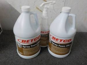 2 - 1 Gallon Jugs Betco Spray Foam ...