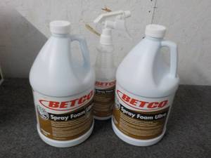 2 - 1 Gallon Jugs Betco Spray Foam ...
