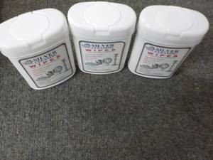 3 Cans Silver Cleaning Wipes 30 pe...