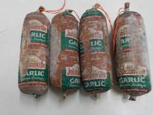 4 Tubes Johnsonville Garlic Sausage...