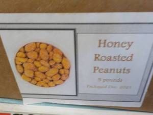 5 lb. Box Honey Roasted Peanuts...
