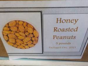 5 lb. Box Honey Roasted Peanuts...