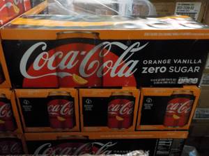 4 - 12 packs Coca Cola Orange Vanil...