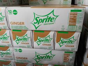 4 - 12 packs Sprite Ginger Zero Sug...