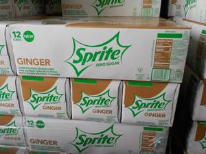 4 - 12 packs Sprite Ginger Zero Sug...