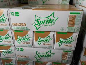 4 - 12 packs Sprite Ginger Zero Sug...