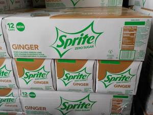 4 - 12 packs Sprite Ginger Zero Sug...